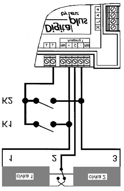 9 Připojení externích tlačítek k dekodéru LS100/110 Pokud chcete příslušenství, připojené k dekodéru LS100/110, ovládat nejen digitálně, ale i prostřednictvím externích tlačítek (nebo jazýčkových