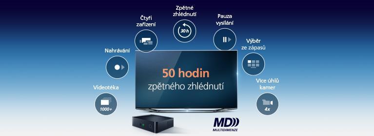 O2 TV ovládněte televizi v multidimenzi Více než 100 TV kanálů Až 50 hodin zpětného zhlédnutí Možnost pauzy běžícího pořadu Až 100 hodin nahrávání Zaměstnanecká nabídka O2 TV a