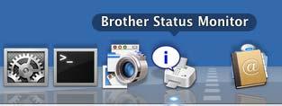 Stav zařízení můžete ověřit klepnutím na ikonu Ink Level (Hladina inkoustu) na záložce DEVICE SETTINGS (NASTAVENÍ ZAŘÍZENÍ) nástroje ControlCenter2 nebo volbou Brother Status Monitor (Sledování stavu