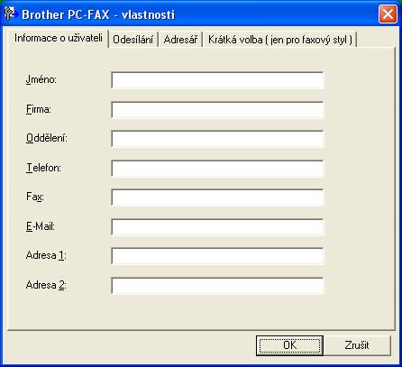 5 Program Brother PC-FAX (pouze modely MFC) 5 PC-FAX-vysíláni 5 Funkce Brother PC-FAX vám umožní používat váš počítač k odesílání souboru dokumentu z aplikace jako standardní fax.