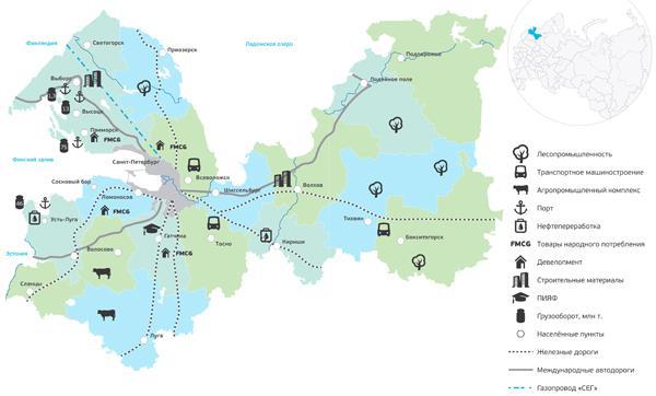 Cluster stavebních materiálů zahrnuje více jak 90 výrobců stavebních materiálů. Zaměstnává 50 tis. osob. Ropný a chemický cluster daný obor představuje 2. nejvýznamnější exportní pozici.