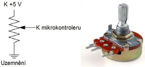 Deska Uno R3 1 x Potenciometr (1k nebo 10k) Vodiče Potřebné znalosti Port A0-A5 na Arduino lze použít jako analogové piny.