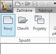 Vytvoření nového souboru 1. Kliknutím na tlačítko Nový otevřeme dialog Nový soubor. 2. Poklepáním na ikonu vybereme požadovanou šablonu. Soubor Norma.ipt vytvoří součást. Soubor Plech.