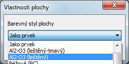 Chceme-li barevně odlišit pouze některé plochy modelu, vybereme je kliknutím na ně