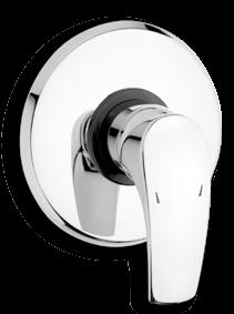 Wall-mounted shower mixer 150 mm METALIA 57 Without accessories. 150 mm The length of the spout is 240 mm.