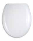 SOFTCLOSE Pomalu padající bílé duroplastové sedátko White soft closing plastic toilet seat Медленно падающий белый пласт. стульча Rozměr 44,3 x 37,5 cm. 4 ks v kartonu. Seat size 44.