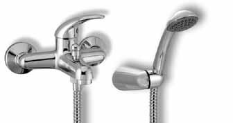 Vanová nástěnná baterie 150 mm Wall-mounted bath mixer 150 mm Настенный смеситель для ванны с душем 150 мм Baterie bez příslušenství. Without accessories. Без аксессуаров.