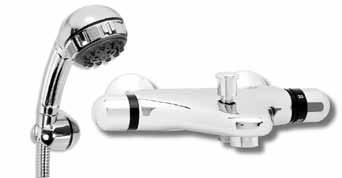 With 7-position shower head, double-locked metal hose and a variable position shower holder.