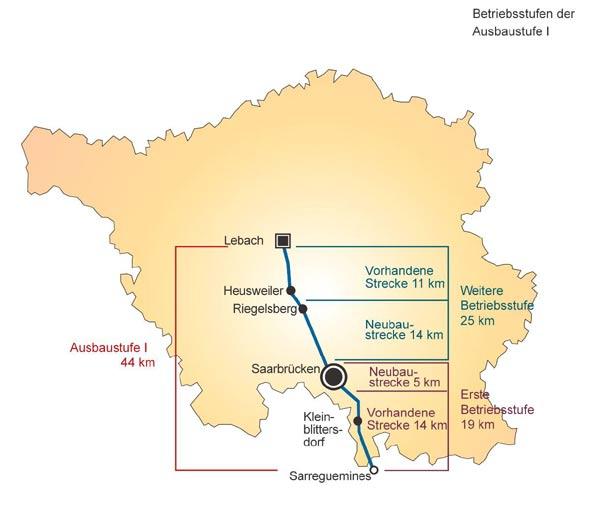 Saarland Saarbrücken je 200.000-ové město nedaleko hranic s Francií, do něhož denně dojíždí dalších 60.000 lidí.