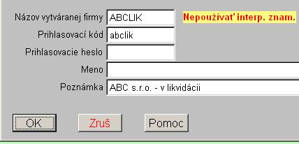 Účtovanie firmy v likvidácii. Základná podmienka: Licencia musí obsahovať modul PROLFI, ktorý umoţňuje zadať ďaľšiu firmu likvidačnú. (ak doteraz nemáte modul PROLFI, je potrebné si ho zakúpiť).