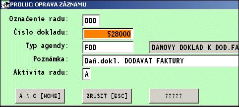 Daňové doklady dodávateľské Ponuka je určená na evidenciu a zaúčtovanie došlých daňových dokladov.