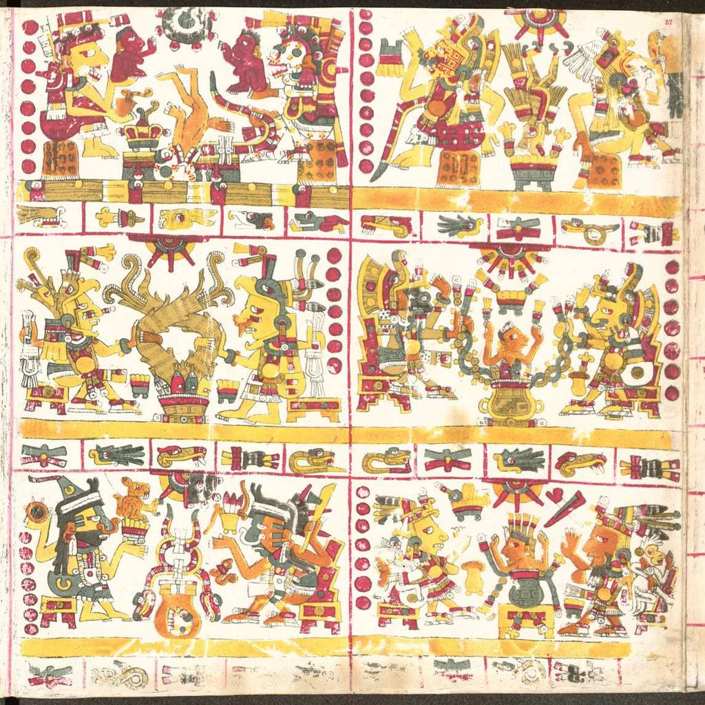 Aztécké písmo obrázkové Psací látky - Indiáni