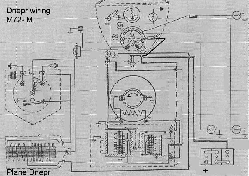 Button Dnepr (Днепр) M72 Light Generator (G11A) Breaker/Distributor