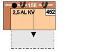 452 2,5ALKV 453 2,5ARKV 158 2,5sedák s nastavením opěrky hlavy a funkce příčného lůžka, područka vlevo vpravo; možné pouze v