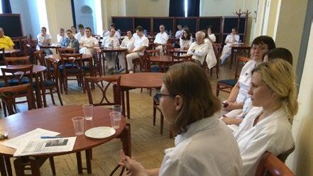 Vladislava Felbrová hovorila na tému Aktivity sestier v Českej republike v kontrole tabaku vzdelávanie sestier vo Všeobecnej fakultnej nemocnici v Prahe.