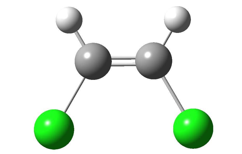 Geometrická izomerie l rotace okolo dvojné vazby má velkou energetickou bariéru (~150 kj/mol) a tak