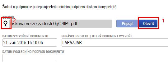 Pro zobrazení podpisového okna musíte mít nainstalovaný doplněk do prohlížeče Microsoft Silverlight a používat podporovaný prohlížeč. Více informací k tomuto je napsáno v úvodu této příručky.