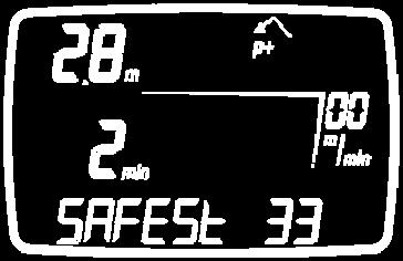Toto platí pouze pro alarmy spuštěné v hloubce vyšší než 12 metrů (39 stop).
