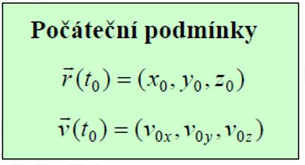 Newtonovy pohybové rovnice Pohybové rovnice: (Newtonovy) d r F = ma = m dt d xi F,,,3 i = m i = dt 3 pohybové rovnice Diferenciální rovnice.