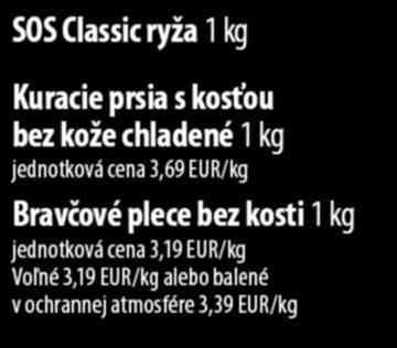 kosťou bez kože chladené 1 kg