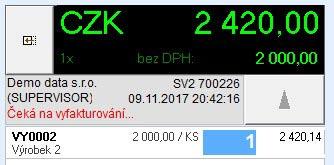 www.premier.cz Journal 23 POKLADNÍ REŽIM (POS) Verze X6.2 přináší několik vylepšení modulu POS, dotykové zadávání. Nově se uživateli zobrazuje FIK kód (zeleně) resp.