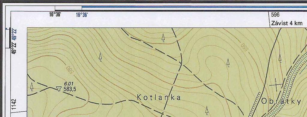 strana 9 V případě použití Základní mapy ČR je nutné provést transformaci pomocí mapových křížků (pomyslné průsečíky celých hodnot souřadnic Y a X po 500 metrech), souřadnice křížků najdeme na