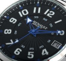 > 77 11 579 436 143,90 Pánske chronografické hodinky Renault Sport Japonský chronografický strojček Quartz. Tri ručičky a dátumovka. Púzdro aj remienok z nerezovej ocele.