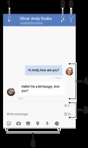 Zasílání zpráv a chat Čtení a odesílání zpráv Aplikace Zprávy zobrazuje zprávy v podobě konverzací, což znamená, že jsou zde seskupeny všechny zprávy odeslané určité osobě a od této osoby přijaté.