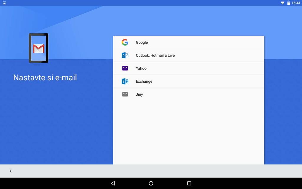 E-mail Pokud je zařízení připojeno k bezdrátové síti, můžete přijímat a odesílat e-maily. Chcete-li otevřít aplikaci Google Email, přejděte do části Gmail.