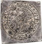 97 g, Ø 43x42 mm, Ag, Ḉ Kryštof Schönfeld, Ḉ řezač: Bonifác Riedl, Ḋ Halačka 424, Janovský 558, Dieteker 377, Donebauer 1434, Voglhuber