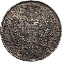 Tolar 1737 Thaler 1737 Taler 1737 ṅ Hall Ḑ 28.