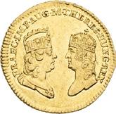 Medaile (1747). Třetí těhotenství císářovny Medal (1747).