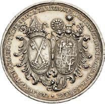 Visit of Prince Joseph and Leopold in Prague Jeton 1764.