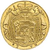 48 g, Ø 22 mm, Au Ḋ Friedberg 880, Zöttl 3155 EF / EF 160