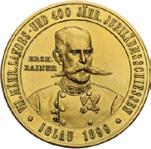 Období vlády Habsburků 236. 237. House of Habsburg / Römisches Deutsches Reich Medaile 1899. 7.