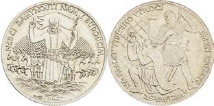 / Auflage 1D - 1. 631 Stk., 3D -1. 058 Stk., 5D - 787 Stk. Silber klein - 4. 237 Stk, Große - 3. 259 Stk. About UNC / About UNC 4 000 274. Medaile 1929 (2 ks). 1000.