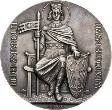 : ŠEJNOST, ṅ Kremnica / Kremnitz Ḉ Josef Šejnost Ḑ 123 g, Ø 70 mm, Ag Ḋ M&CH CSR1-MED4 Ḏ Raženo 868 kusů. S puncem 987.