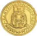 Španiel Ḑ 34.909 g, Ø 42 mm, Au Ḋ M&CH CSR2-DUK1951 Ḏ RR! Velmi vzácný! Raženo pouze 100 kusů.