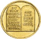 Medal to kids love in 2 Ducats weight Goldmedaille. Nürnberg.