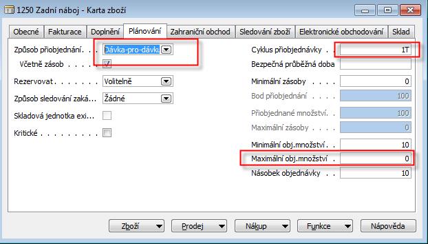 5 11 a záložky plánování a doplnění : Dále je potřeba nastavit