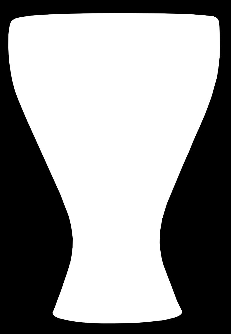 Nápoje v poháru jsou harmonizovány Zlatým řezem ve vnitřním tvaru poháru.