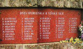 svetovej vojne: DNES SPOMIENKA A VĎAKA VÁM M. HAŠKO, M. ZEMANOVIČ, P. CHOCHLÍK, F. ŠIŠOVSKÝ, Š. JANČO, T. MASÁR, Š. JANOŠ, Š. JANČO ST., P. JANČO, Š.