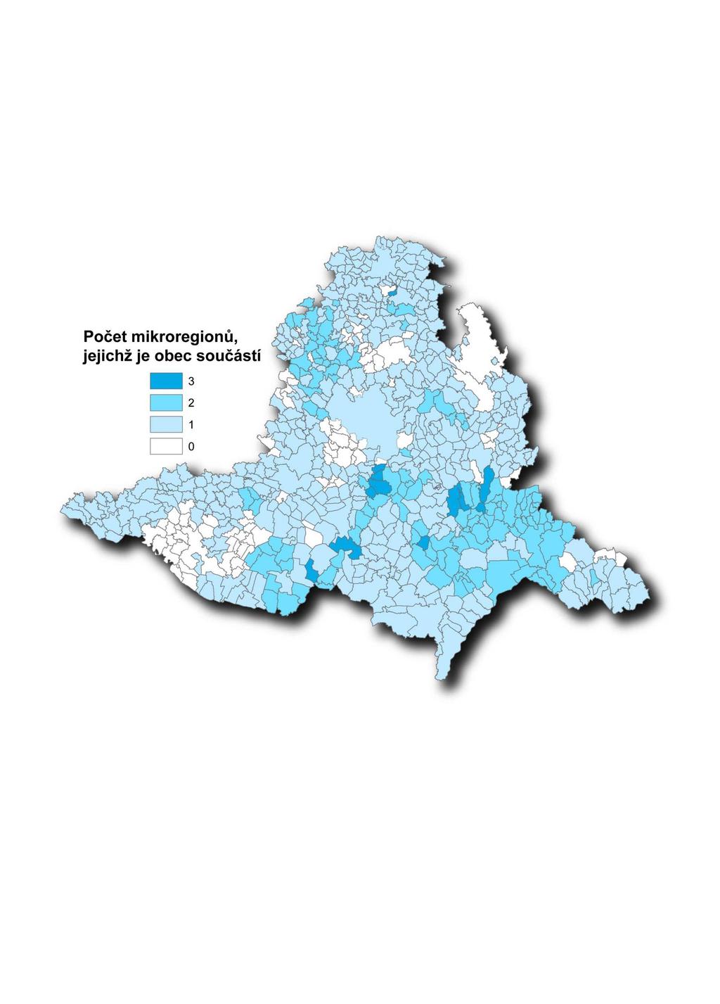 Zapojení obcí do mikroregionů (2009) počet obcí % obec je součástí jednoho mikroregionu 443 65.