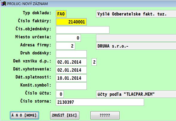 Poradové číslo faktúry pre KV DPH je v týchto prípadoch rovnaké s číslom dokladu faktúry.