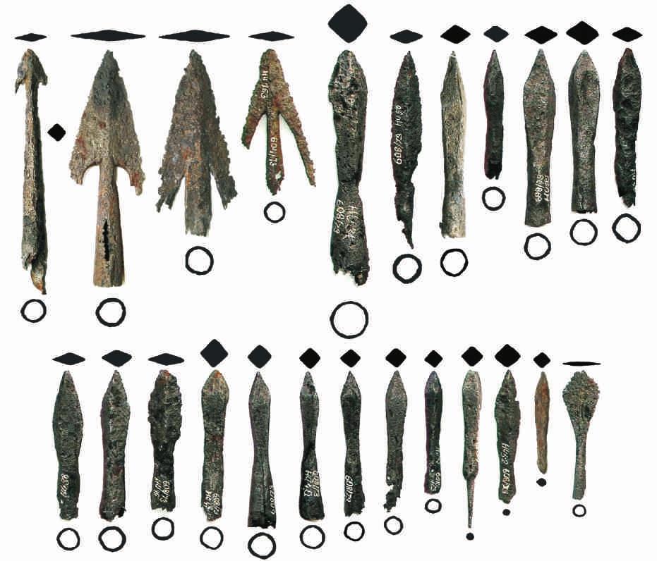 Středověká a raně novověká militaria ze sbírek Lovecko-lesnického muzea v Úsově na Moravě 131 h c d f g i j k a b e 0 5 cm w l m n o p q r s t u v x Obr. 22.