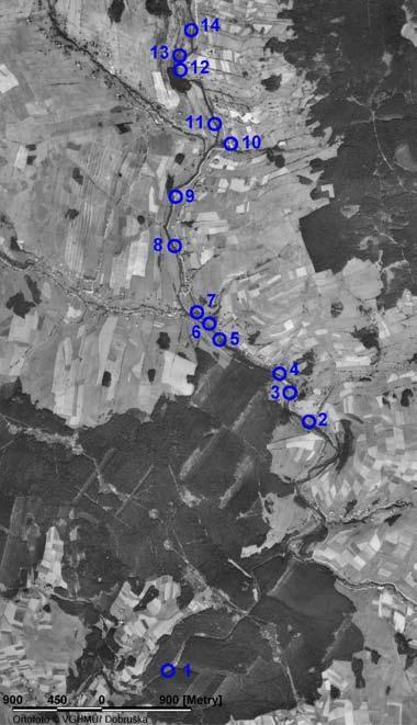 12 Acta Mus. Richnov., Sect. natur. 20 (1 2): 7 18, (2013) Obr. 4. Recentní stanoviště Carex buekii nad leteckými snímky z 50.