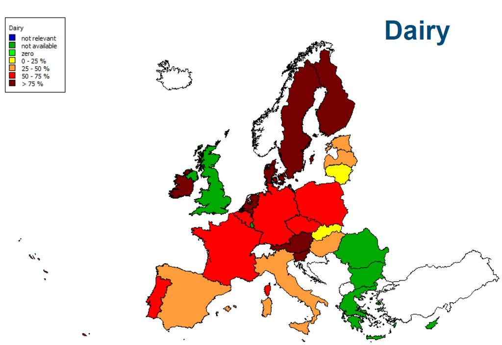 2) Význam odbytových družstev na mléko v EU