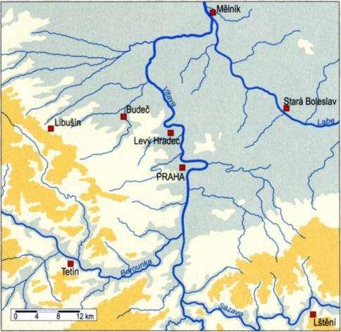 TOPOGRAFIE BUDČE k. ú.