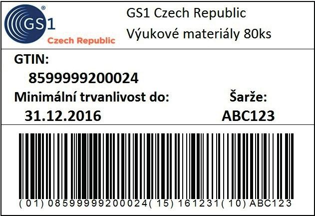 univerzálního obalu obchodní jednotky, na kterém je vytištěno několik různých čárových kódů a následně je manuálně vyznačen ten správný, podle druhu spotřebitelské jednotky, která je aktuálně