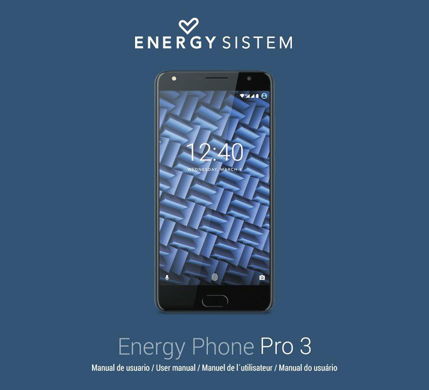 Energy Phone Pro 3 Úvodem Dìkujeme vám za zakoupení nového Energy Phone Pro 3.